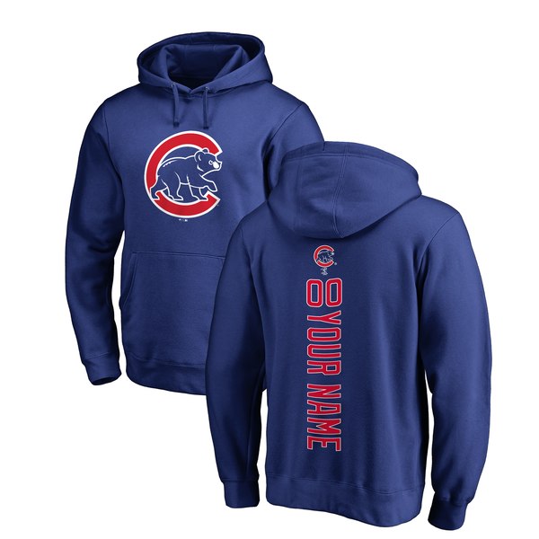 Men’s Chicago Cubs Royal Personalized Backer Pullover Hoodie | NCAA ...